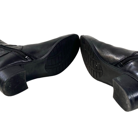 🎉 HP! ❤️ Bandolino Cazadora Black Leather Riding Boots - Picture 6 of 12